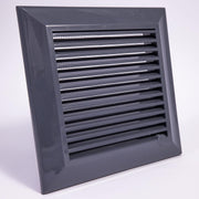 Louvre Vent Graphite Duo Smart 140/210 140mm X 210mm With Fly Mesh - Hardware > Heating, Ventilation & Air Conditioning