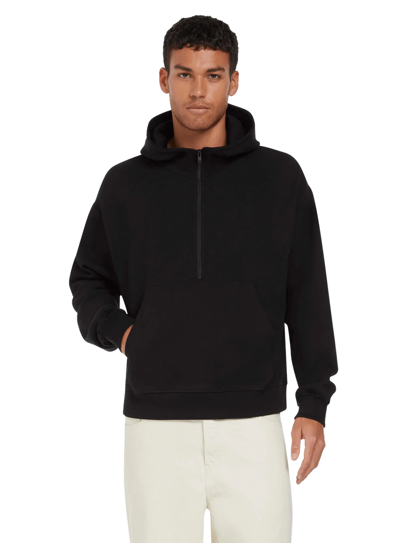 Organic Half Zip Hoodie: Unisex