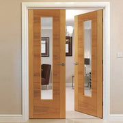 Mistral Oak Pre Finished Glazed Internal Door - All Sizes - Doors