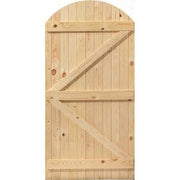 Oxford Arched Un Finished Softwood Gate - 1829mm x 915mm -