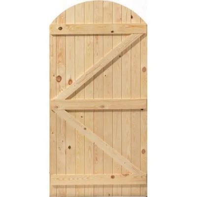 Oxford Arched Un Finished Softwood Gate - 1829mm x 915mm -