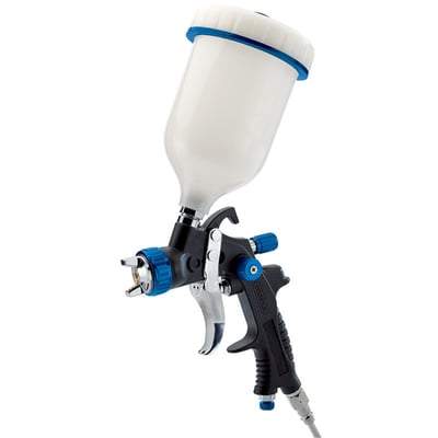 HVLP Air Spray Gun with Composite Body and Gravity Fed Hopper - 600ml