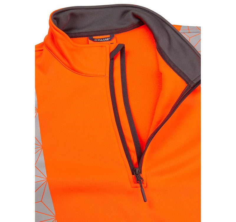 PULSAR RCT804 / RCT805 React GRS 1/4 Zip Hi-Vis Sweatshirt - Apparel & Accessories > Clothing > Activewear > Activewear Sweatshirts & Hoodies > Sweatshirts HI-VIS SWEATSHIRTS & HOODIES