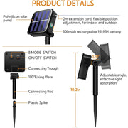 Caradok Solar String Lights Outdoor - 8 Lighting Modes - Extra Long Up to 30m with 300 LEDs - IP65 Waterproof Fairy Lights - Home & Garden > Lighting > Light Ropes & Strings