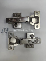 100 PACK 110 Degree Full Overlay Soft Close Kitchen Cabinet Door Hinges Adjustable Inc Backplates - Hardware > Hardware Accessories > Hinges