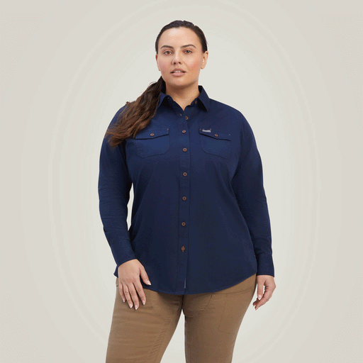 Ariat P20340 Womens Rebar Washed Twill Work Shirt - WOMENS T-SHIRTS