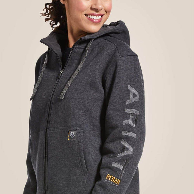 Ariat P20330 Women's Rebar All-Weather Full Zip Hoodie - WOMENS HOODIES