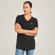 Ariat 10048733 Women's Rebar Cotton Strong V-Neck T-Shirt - WOMENS T-SHIRTS
