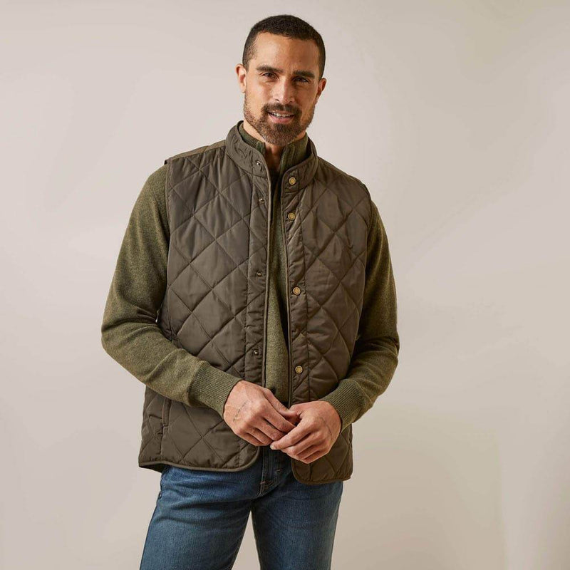 Ariat P27756APPM Quilted Woodside Gilet Bodywarmer - BODYWARMERS