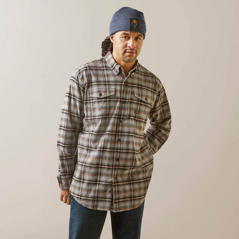 Ariat P15614 Rebar Flannel DuraStretch Work Shirt - SHIRTS