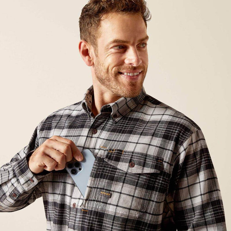 Ariat P15614 Rebar Flannel DuraStretch Work Shirt - SHIRTS