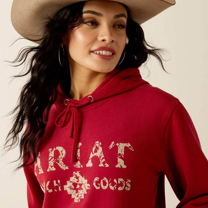 Ariat 10052410 Women's Ranch Goods Hoodie Sweatshirt - WOMENS HOODIES