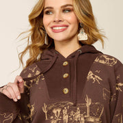 Ariat 10052413 Women's Ranchin Hoodie Sweatshirt - WOMENS HOODIES