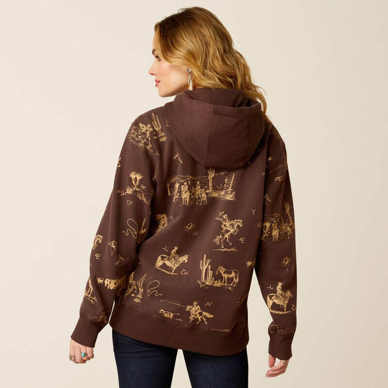 Ariat 10052413 Women's Ranchin Hoodie Sweatshirt - WOMENS HOODIES