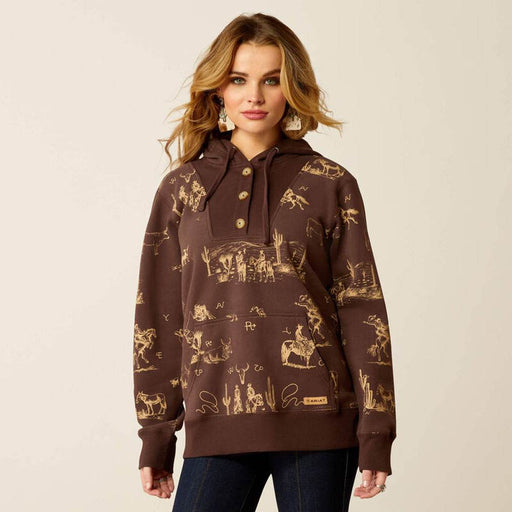 Ariat 10052413 Women's Ranchin Hoodie Sweatshirt - WOMENS HOODIES