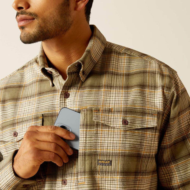 Ariat P15614 Rebar Flannel DuraStretch Work Shirt - SHIRTS