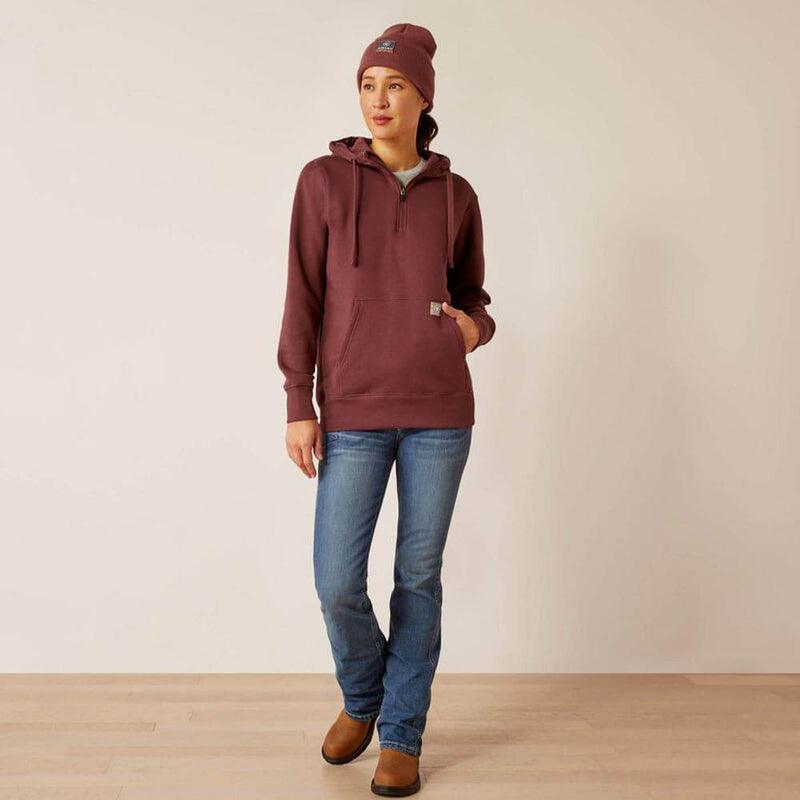 Ariat P20331 Women's Rebar Skill Set 1/2 Zip Hoodie - WOMENS HOODIES