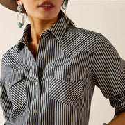 Ariat P30418 Women's Railroad Stripe Western Shirt - WOMENS T-SHIRTS