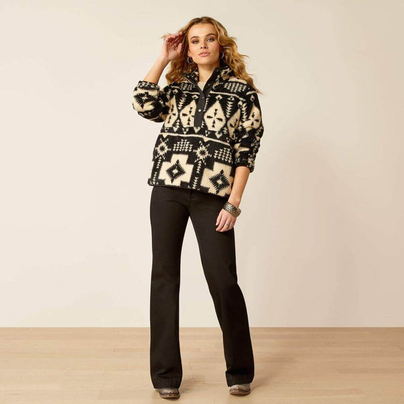 Ariat P28268 Women's Berber Snap Front Sweatshirt - WOMENS SWEATSHIRTS