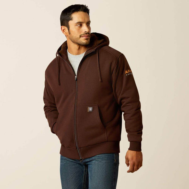 Ariat P30438 Rebar All-Weather Sherpa-Lined Full Zip Hoodie - HOODIES