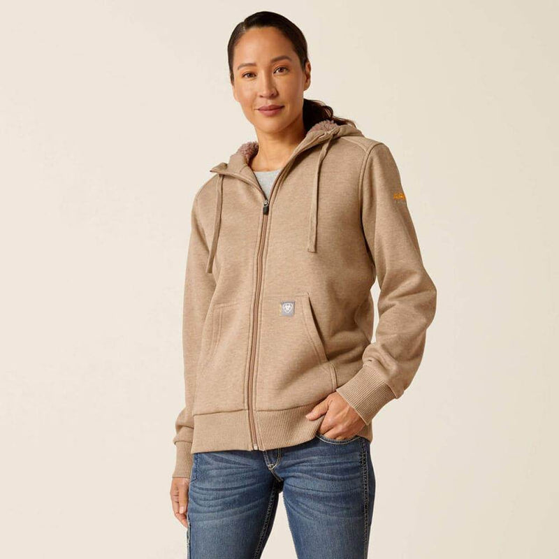 Ariat P30442 Women's Rebar All-Weather Sherpa Full Zip Hoodie - HOODIES
