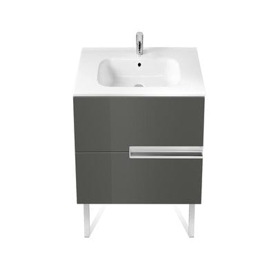 Victoria-N Unik 2 Drawer Vanity Unit With 600mm Basin - All Colours - Bathrooms