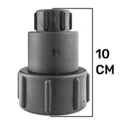 IBC 2” S60X6 - 1/2" BSPF Extender Adaptor with Lever Valve and Male Quick Connector WL - Hardware > Plumbing > Plumbing Fittings & Supports > Pipe Connectors