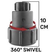 IBC 2” S60X6 – 3/4" BSPF Extender Adaptor with Butterfly Valve and Male Quick Connector - Hardware > Plumbing > Plumbing Fittings & Supports > Pipe Connectors