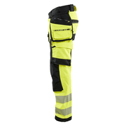 Blaklader 1122 Hi-Vis 4-Way Stretch Kneepad Trousers Hi-Vis Yellow - Apparel & Accessories > Clothing > Uniforms > Contractor Pants & Coveralls HI-VIS TROUSERS