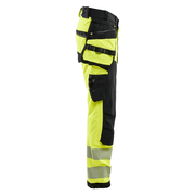 Blaklader 1122 Hi-Vis 4-Way Stretch Kneepad Trousers Hi-Vis Yellow - Apparel & Accessories > Clothing > Uniforms > Contractor Pants & Coveralls HI-VIS TROUSERS