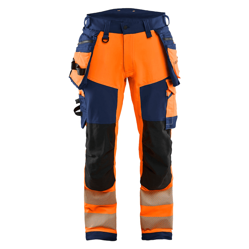 Blaklader 1122 Hi-Vis 4-Way Stretch Kneepad Trousers - Apparel & Accessories > Clothing > Uniforms > Contractor Pants & Coveralls HI-VIS TROUSERS