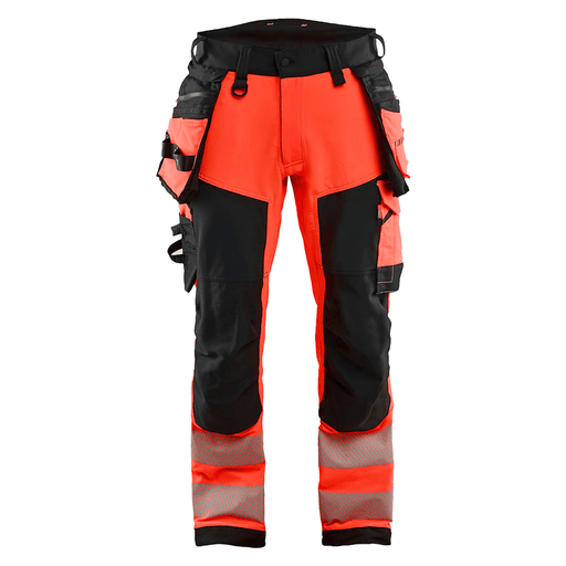 Blaklader 1122 Hi-Vis 4-Way Stretch Kneepad Trousers - Apparel & Accessories > Clothing > Uniforms > Contractor Pants & Coveralls HI-VIS TROUSERS