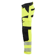 Blaklader 1124 Hi-Vis 4-Way Stretch Kneepad Trousers Hi-Vis Yellow - Apparel & Accessories > Clothing > Uniforms > Contractor Pants & Coveralls HI-VIS TROUSERS