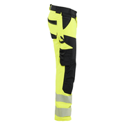 Blaklader 1124 Hi-Vis 4-Way Stretch Kneepad Trousers Hi-Vis Yellow - Apparel & Accessories > Clothing > Uniforms > Contractor Pants & Coveralls HI-VIS TROUSERS
