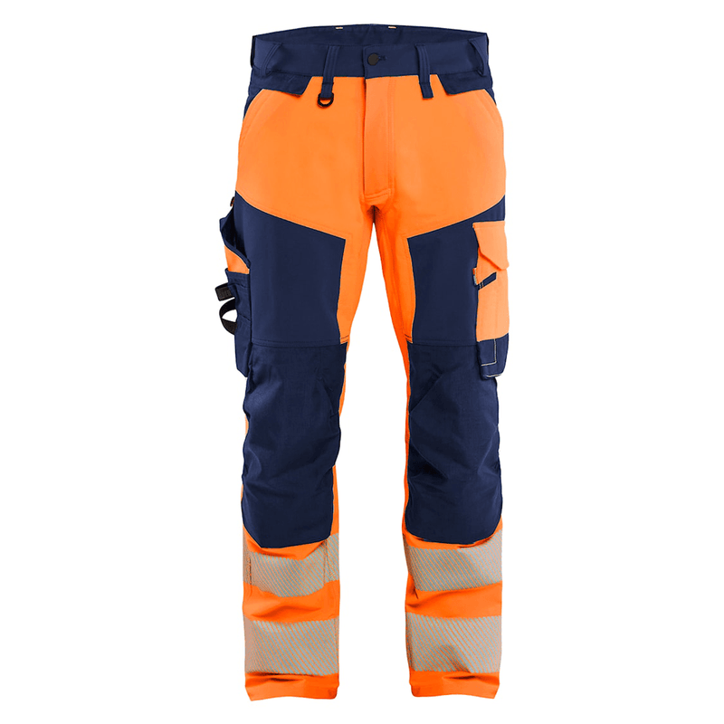 Blaklader 1124 Hi-Vis 4-Way Kneepad Stretch Trousers - Apparel & Accessories > Clothing > Uniforms > Contractor Pants & Coveralls HI-VIS TROUSERS