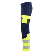 Blaklader 1126 Hi-Vis 4-Way Stretch Kneepad Trousers Navy/Yellow - Apparel & Accessories > Clothing > Uniforms > Contractor Pants & Coveralls HI-VIS TROUSERS