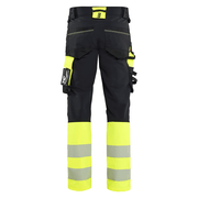 Blaklader 1126 Hi-Vis 4-Way Stretch Kneepad Trousers Black/Yellow - Apparel & Accessories > Clothing > Uniforms > Contractor Pants & Coveralls HI-VIS TROUSERS