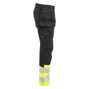 Blaklader 1130 Hi-Vis Stretch Kneepad Trousers Black/Yellow - Apparel & Accessories > Clothing > Uniforms > Contractor Pants & Coveralls HI-VIS TROUSERS