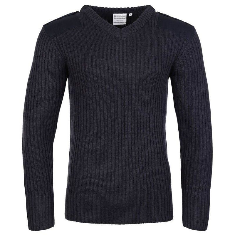 Fort 120V V-Neck Combat Work Jumper - SWEATSHIRTS
