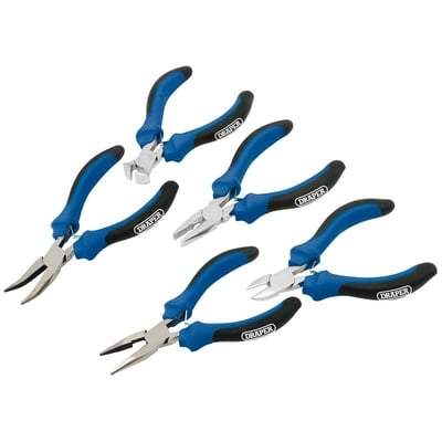 Soft Grip Mini Pliers Set - (5 Pieces)