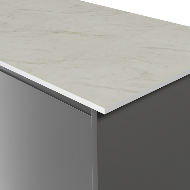 Aria F5018 Calacatta Cava - Satin NDF Texture - White Core - Hardware > Building Materials > Countertops