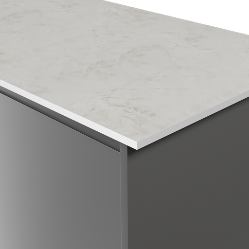 Aria F7408 Ice Onyx - Satin NDF Texture - White Core - Hardware > Building Materials > Countertops