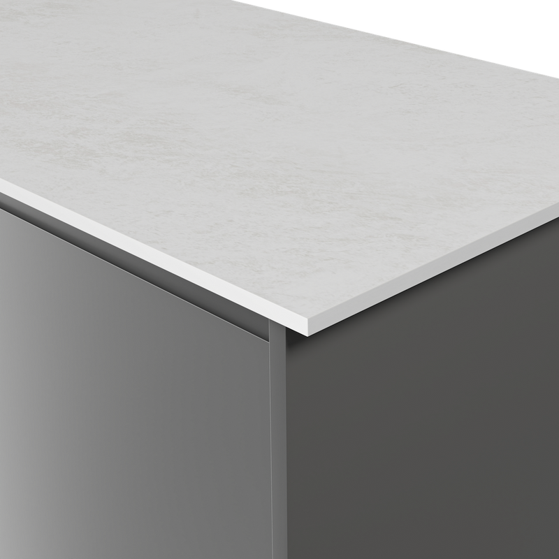 Aria F2255 Polar White - Monolith Texture - White Core - Hardware > Building Materials > Countertops