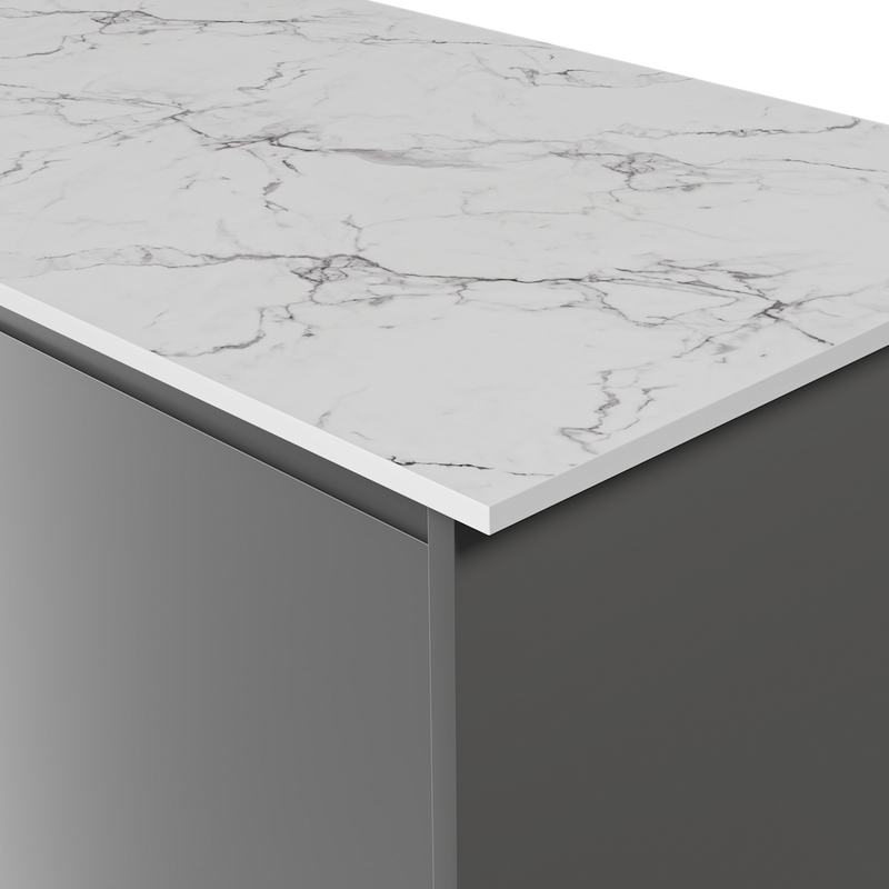 Aria F3460 Calacatta Marble - Satin NDF Texture - White Core - Hardware > Building Materials > Countertops