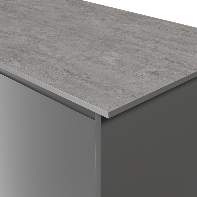 Aria F8830 Elemental Concrete - Scovato Texture - Grey Core - Hardware > Building Materials > Countertops