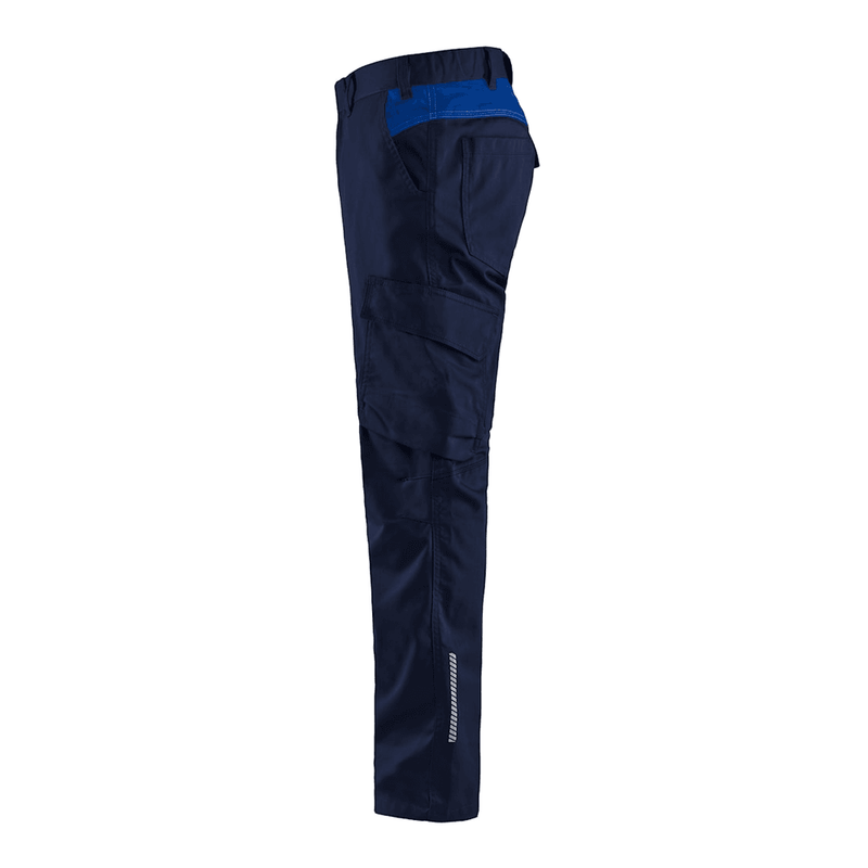 Blaklader 1444 Industry Stretch Trouser Navy Blue/Cornflower Blue - CARGO & COMBAT TROUSERS
