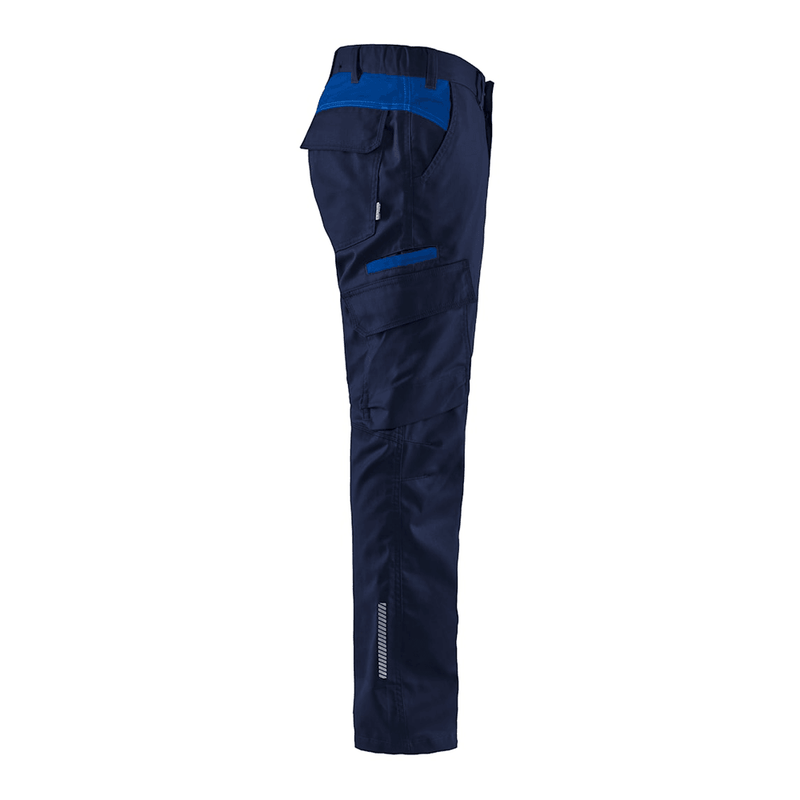 Blaklader 1444 Industry Stretch Trouser Navy Blue/Cornflower Blue - CARGO & COMBAT TROUSERS