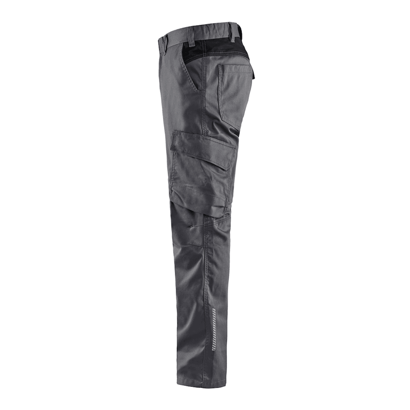 Blaklader 1444 Industry Stretch Trouser Mid Grey/Black - CARGO & COMBAT TROUSERS