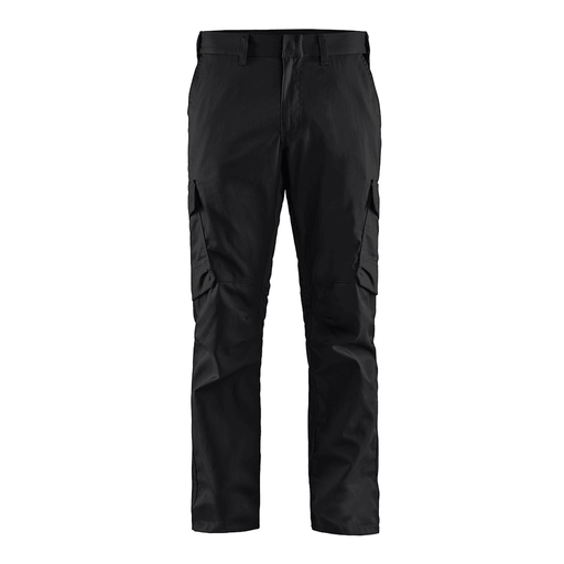 Blaklader 1444 Industry Stretch Trouser Black/Hi-Vis Yellow - CARGO & COMBAT TROUSERS