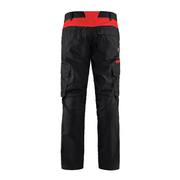 Blaklader 1444 Industry Stretch Trouser Black/Red - CARGO & COMBAT TROUSERS